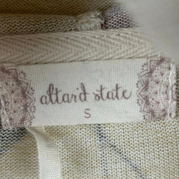 Altar'd State Women Long Sleeve Hoodie Cardigan Duster Sweater Boho Cream Small - Picture 4 of 7